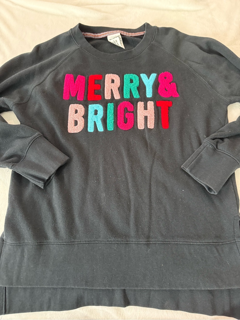 Royce Brand Merry & Bright Sweatshirt Christmas Holiday Sz Small D83